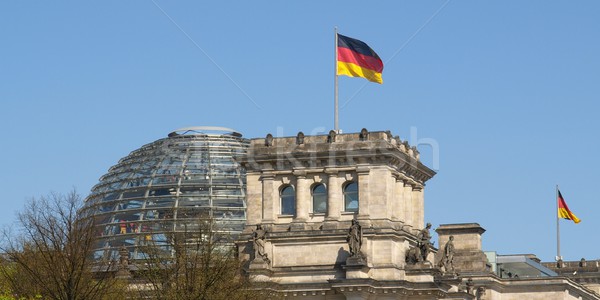 Berlin parlamento Almanya Bina inşaat mimari Stok fotoğraf © claudiodivizia