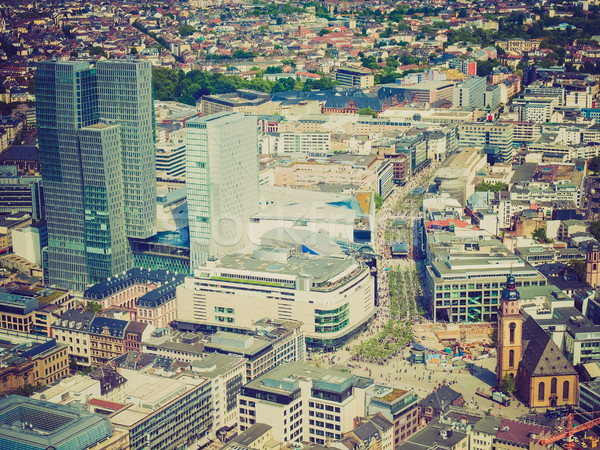 Stockfoto: Retro · kijken · Frankfurt · hoofd- · vintage