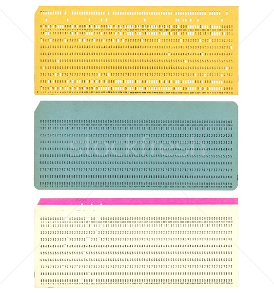 Stock photo: Punched card