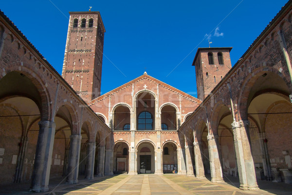 Stock photo: Sant Ambrogio church, Milan