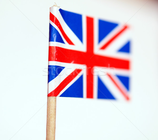 Banderą flaga brytyjska Zjednoczone Królestwo selektywne focus podpisania Europie Zdjęcia stock © claudiodivizia