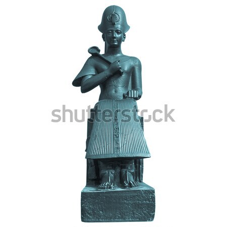 Estatua faraón aislado blanco retro Foto stock © claudiodivizia