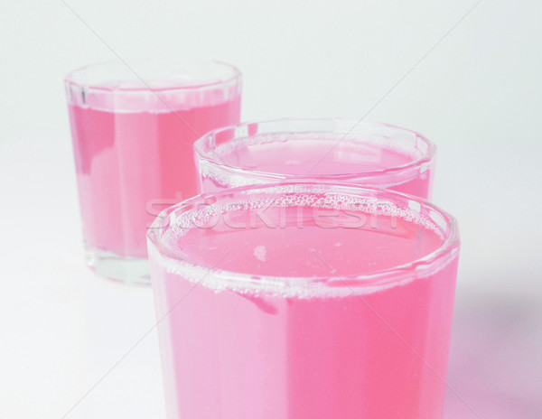 Rózsaszín grapefruit dzsúz szemüveg kontinentális reggeli asztal Stock fotó © claudiodivizia