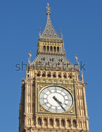 Foto d'archivio: Big · Ben · case · parlamento · westminster · palazzo · Londra