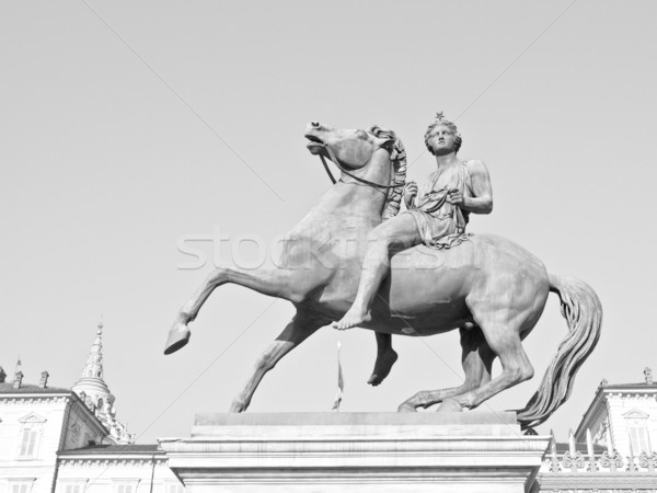 Anciens baroque statue femme cheval [[stock_photo]] © claudiodivizia