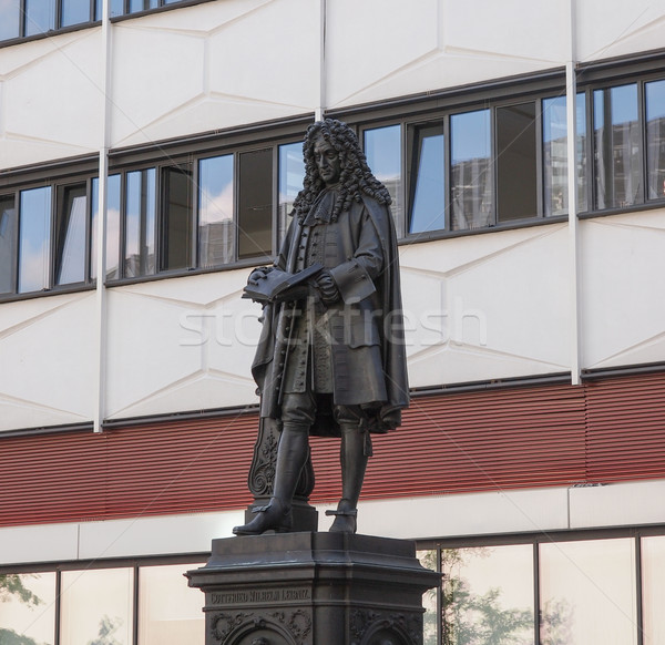 Leibniz Denkmal Leipzig Stock photo © claudiodivizia