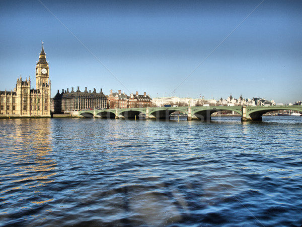 Сток-фото: Вестминстерский · моста · Панорама · мнение · Лондон · высокий