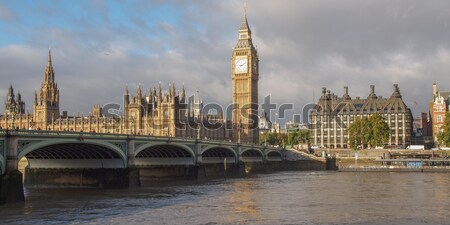 Westminster most panorama domów parlament Big Ben Zdjęcia stock © claudiodivizia
