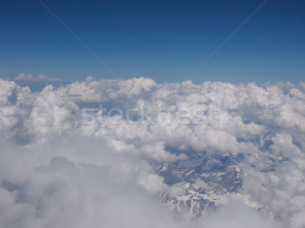 Nori alpi munţi cer natură Imagine de stoc © claudiodivizia