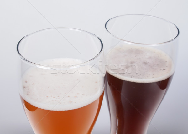 Two glasses of German beer Stock photo © claudiodivizia