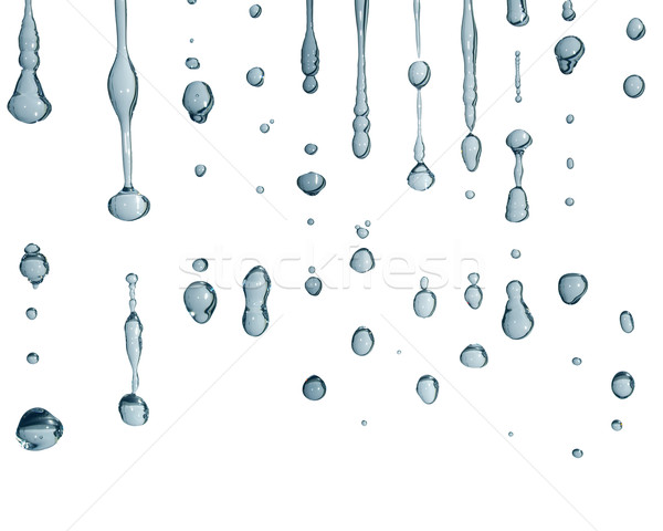 Water druppel macro waterdruppel geïsoleerd Stockfoto © claudiodivizia