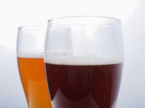 Two glasses of German beer Stock photo © claudiodivizia