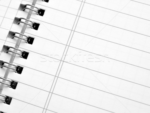 Stock photo: Blank notebook page