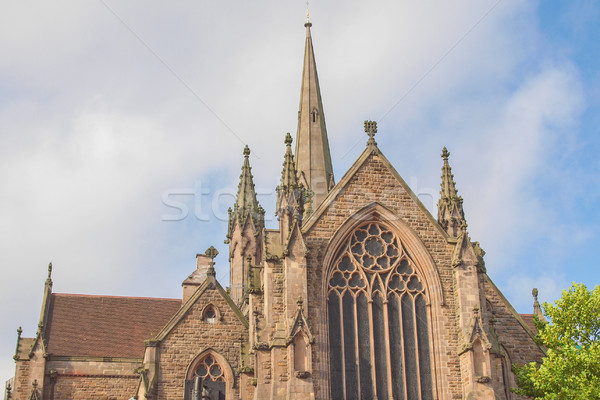 Церкви Бирмингем святой Англии архитектура Vintage Сток-фото © claudiodivizia