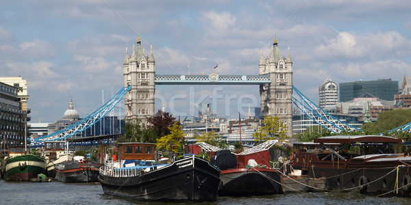 Tower Bridge Londra nehir thames ufuk çizgisi Avrupa Stok fotoğraf © claudiodivizia