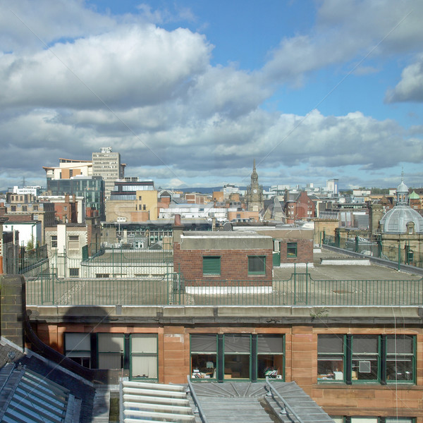 Glasgow şehir İskoçya ufuk çizgisi panorama Stok fotoğraf © claudiodivizia
