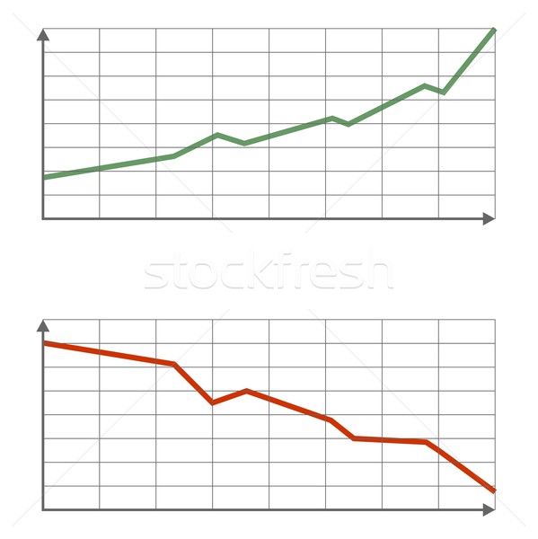 Tabelle Grafik Illustration Wachstum Rezession Finanzierung Stock foto © claudiodivizia