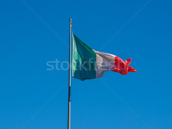 Bandeira italiana Itália bandeira branco objeto Foto stock © claudiodivizia