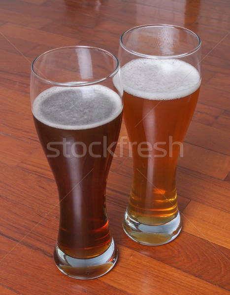 Two glasses of German beer Stock photo © claudiodivizia