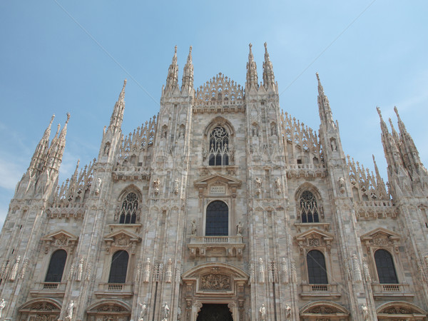 Zdjęcia stock: Mediolan · gothic · katedry · kościoła · Włochy
