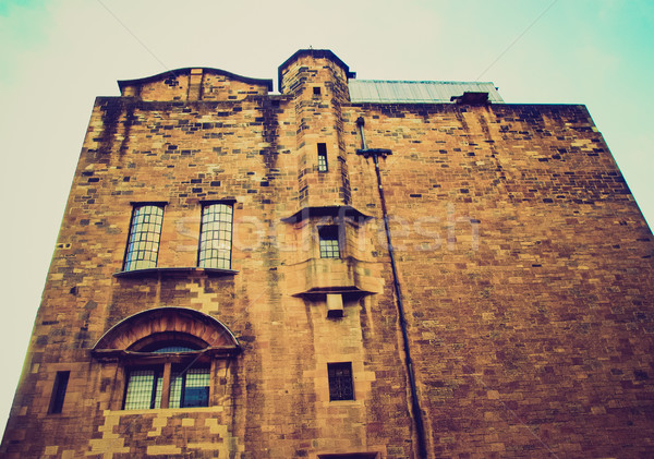 Retro bakıyor Glasgow okul sanat bağbozumu Stok fotoğraf © claudiodivizia