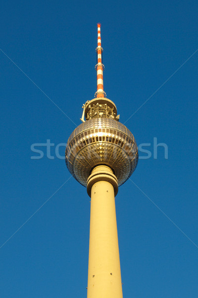 Berlim fernsehturm televisão torre blue sky Foto stock © claudiodivizia