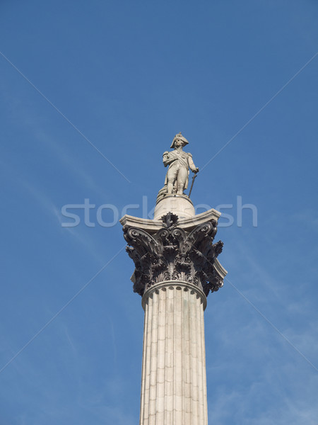 Sütun Londra kare mimari heykel heykel Stok fotoğraf © claudiodivizia