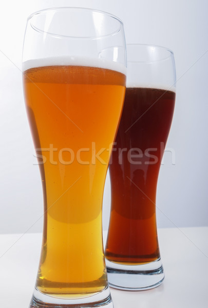 Two glasses of German beer Stock photo © claudiodivizia
