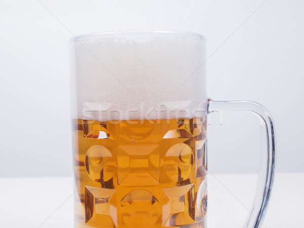 Lager beer glass Stock photo © claudiodivizia