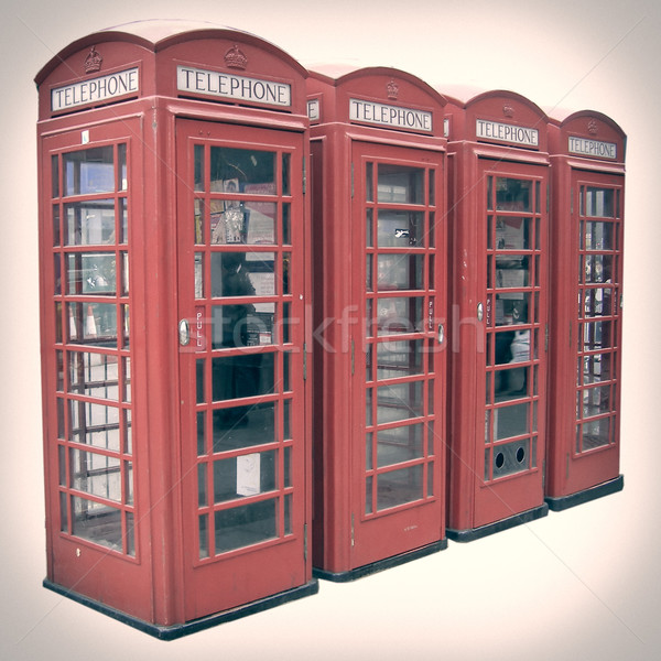 Zdjęcia stock: Retro · wygląd · Londyn · telefon · polu · vintage