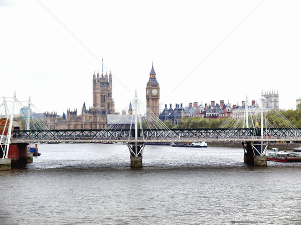 Foto d'archivio: Fiume · thames · Londra · panoramica · view · alto