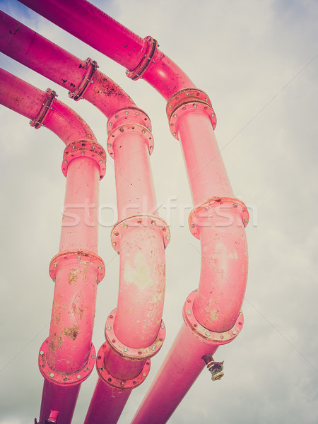 Retro aussehen Berlin Wasser Rohre Jahrgang Stock foto © claudiodivizia