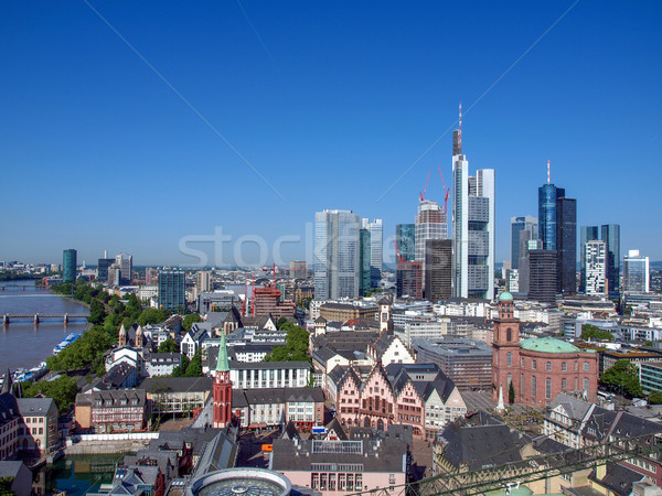 Stock foto: Frankfurt · bin · Haupt · Deutschland · Luftbild