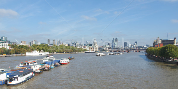 реке Темза Лондон панорамный мнение воды Сток-фото © claudiodivizia