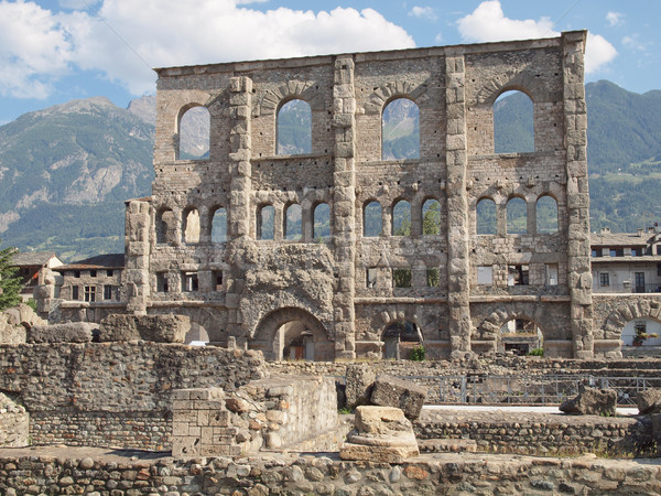 Stock photo: Roman Theatre Aosta