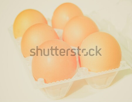 レトロな 見 卵 画像 ヴィンテージ 見える ストックフォト © claudiodivizia