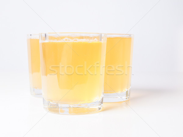 Stockfoto: Ananas · sap · bril · continentaal · ontbijt · tabel · vruchten