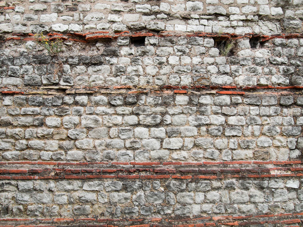 Romana pared Londres antigua ruinas construcción Foto stock © claudiodivizia