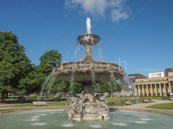 Schlossplatz (Castle square) Stuttgart Stock photo © claudiodivizia