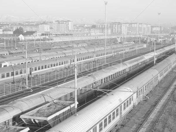 Chemin de fer train transport route façon [[stock_photo]] © claudiodivizia
