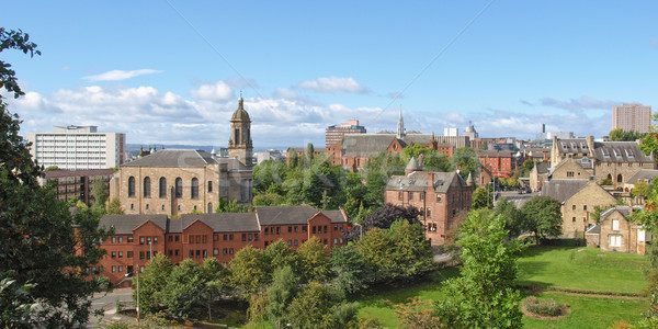 Glasgow vedere oraş Scoţia peisaj panoramă Imagine de stoc © claudiodivizia