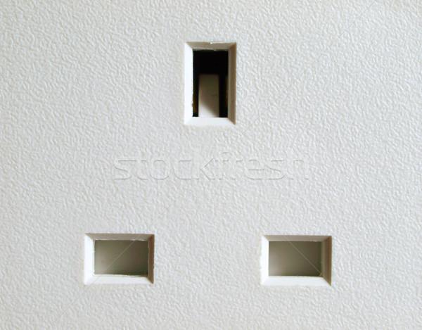 Britisch Plug Buchse Macht Technologie Strom Stock foto © claudiodivizia