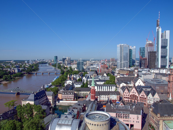 Stock foto: Frankfurt · bin · Haupt · Deutschland · Luftbild