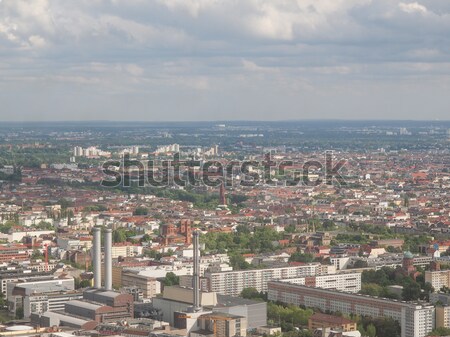 Berlin légifelvétel kilátás város Németország sziluett Stock fotó © claudiodivizia