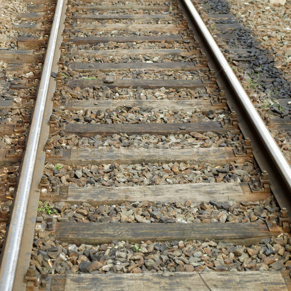 Railway railroad tracks Stock photo © claudiodivizia