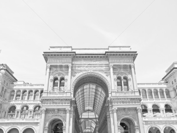 Foto stock: Milan · Itália · vintage · antigo · cidade · europeu