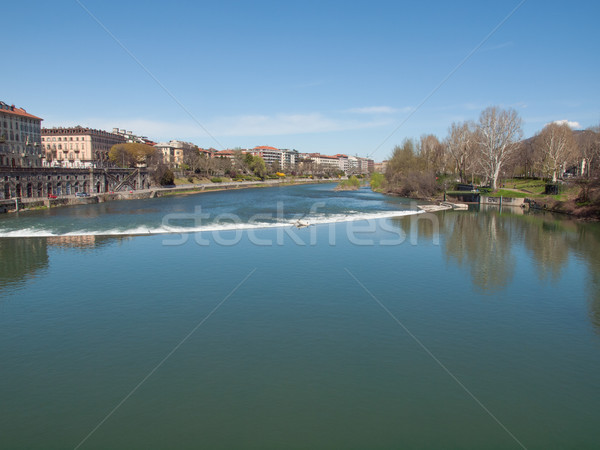 Fiume torino Italia acqua città italiana Foto d'archivio © claudiodivizia