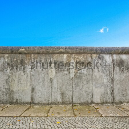 ベルリンの壁 空 建設 壁 戦争 スカイライン ストックフォト © claudiodivizia