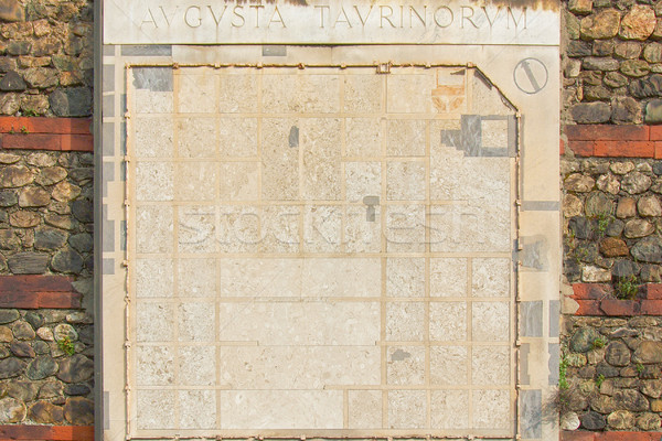Roman Wall, Turin Stock photo © claudiodivizia