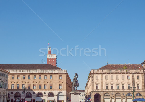 Piazza San Carlo Turin Stock photo © claudiodivizia